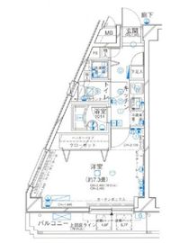 パレステュディオ代々木Ⅱ神宮の杜 5階 間取り図