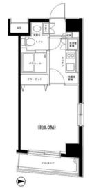 パークサイド芝大門 203 間取り図