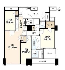 ワールドシティタワーズ キャピタルタワー 26階 間取り図