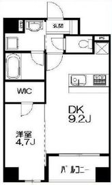 ユーノ新宿柏木 702 間取り図