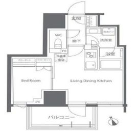 リビオレゾン入船 5階 間取り図