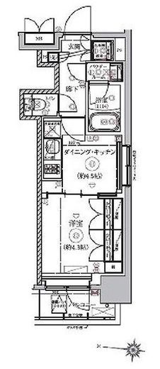 RELUXIA本所吾妻橋 (リルシア本所吾妻橋) 7階 間取り図