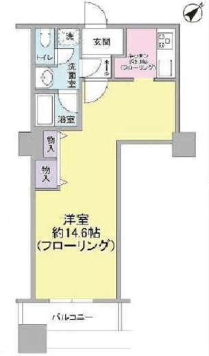 晴海ビュータワー（晴海アイランドトリトンスクエアビュータワー） 6階 間取り図
