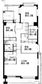 藤和目黒八雲ホームズ 2階 間取り図