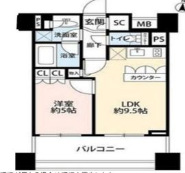 プライア渋谷 16階 間取り図