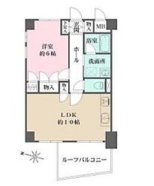 ダイヤハイツ自由が丘 5階 間取り図