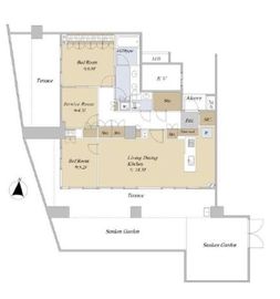 ディアナコート成城翠邸 地下1階 間取り図