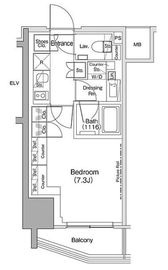 ザ・パークハビオ荏原中延駅前 301 間取り図