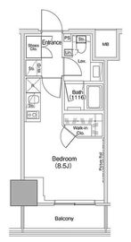 ザ・パークハビオ荏原中延駅前 1003 間取り図