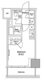 ザ・パークハビオ荏原中延駅前 1204 間取り図