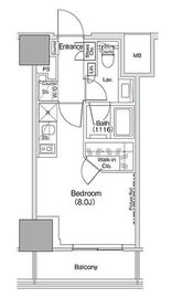 ザ・パークハビオ荏原中延駅前 1209 間取り図
