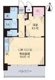 ソルジェンテ中野 802 間取り図