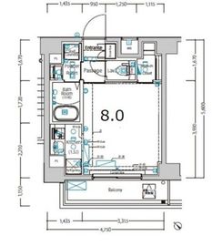 ジーベック押上2 301 間取り図