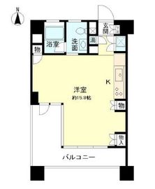 ベルメゾン芝 1101 間取り図