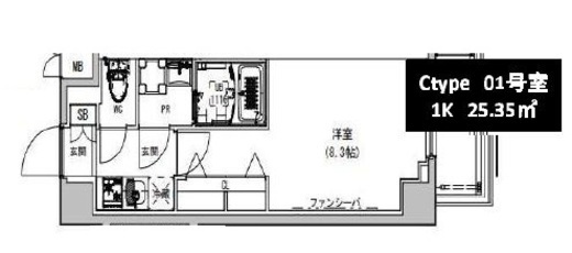 S-RESIDENCE本所吾妻橋 (エスレジデンス本所吾妻橋) 301 間取り図