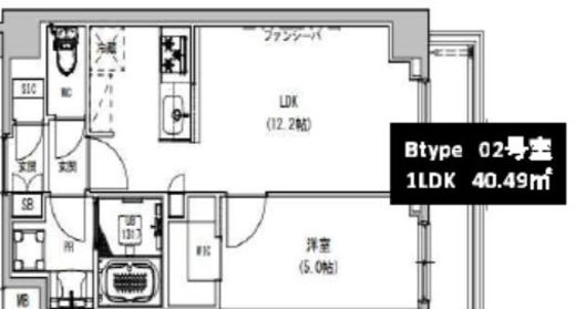 S-RESIDENCE本所吾妻橋 (エスレジデンス本所吾妻橋) 202 間取り図