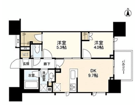 ブランズ東麻布 12階 間取り図