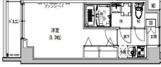 S-RESIDENCE本所吾妻橋 (エスレジデンス本所吾妻橋) 306 間取り図