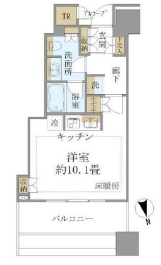 白金ザ・スカイ 6階 間取り図