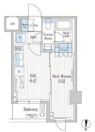 パークアクシス東陽町レジデンス 1210 間取り図