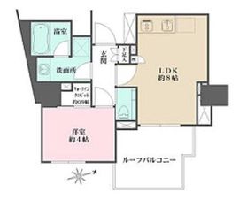 ザ・パークワンズ山吹神楽坂 6階 間取り図