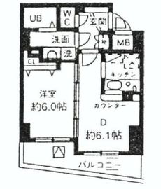 シルフィード南平台 6階 間取り図