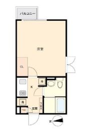 ルクレ三軒茶屋南 201 間取り図