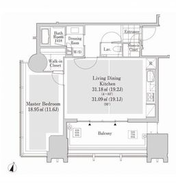 ラ・トゥール新宿アネックス 816 間取り図