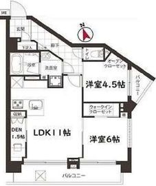 マートルコート恵比寿南2 2階 間取り図