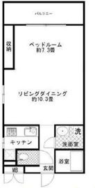 ジオ深沢 304 間取り図