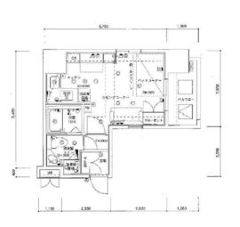 アクシア新宿御苑 4階 間取り図