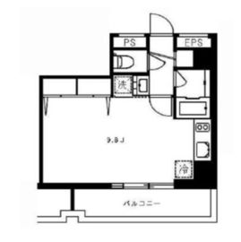 広尾ウエスト 4A 間取り図