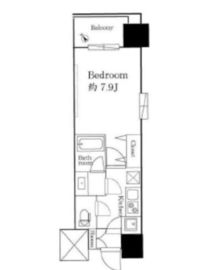 プレシャス渋谷 904 間取り図