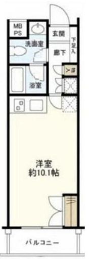 東急ドエルキルト三軒茶屋 6階 間取り図