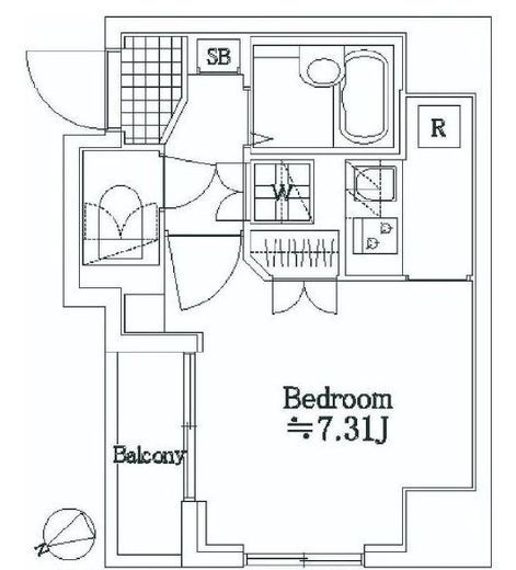 ドルチェ京橋壱番館 3階 間取り図