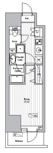 オーパスレジデンス武蔵小山 203 間取り図