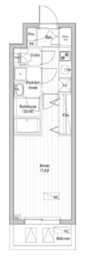 オーパスレジデンス武蔵小山 302 間取り図