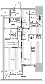 オーパスレジデンス武蔵小山 407 間取り図