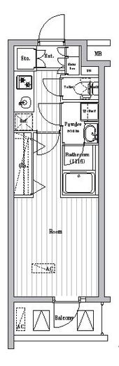 オーパスレジデンス武蔵小山 804 間取り図