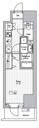 オーパスレジデンス武蔵小山 901 間取り図