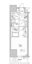 オーパスレジデンス武蔵小山 1306 間取り図