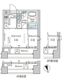 プライマル中央MINATO 205 間取り図