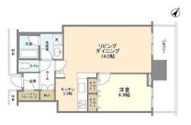 リガーレ日本橋人形町 22階 間取り図