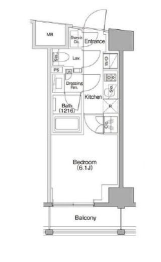 ザ・パークハビオSOHO代々木公園 312 間取り図