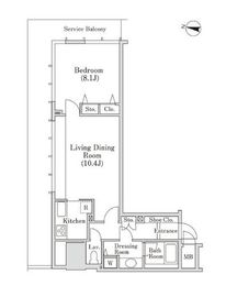小石川シティハイツ 501 間取り図