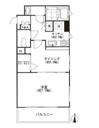 セレーネ自由が丘 205 間取り図