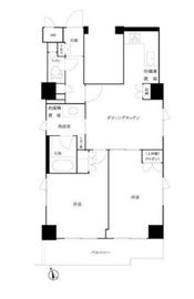 ルーブル白金高輪参番館 6階 間取り図