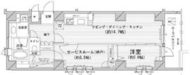 ダイナシティ西新宿 2階 間取り図