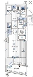 ガリシア新宿North 3階 間取り図