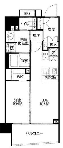 プラウド銀座一丁目 7階 間取り図